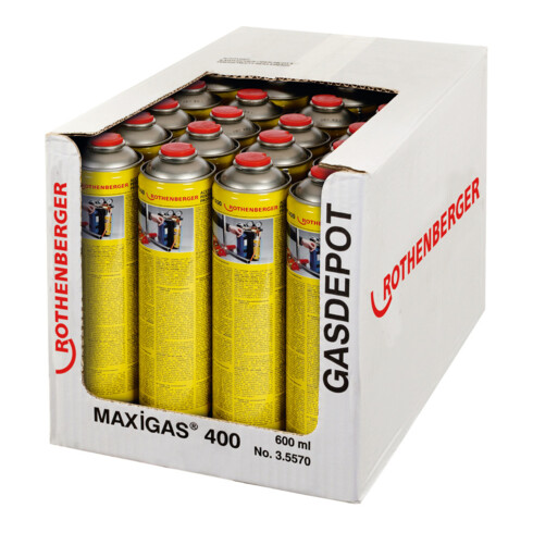 Rothenberger Maxigas 400, 600ml, 7/16"-EU, Sprachversion A