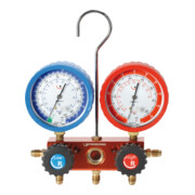 Rothenberger Monteurhilfe-Set 2-Wege Standard, R410A, mit Manometer,Pulse-free, Klasse 1.6, 3 Druckschläuche à 1500m im Kunststoffkoffer-4