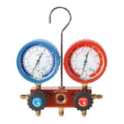 Rothenberger Monteurhilfe-Set 2-Wege Standard, R410A, mit Manometer,Pulse-free, Klasse 1.6, 3 Druckschläuche à 1500m im Kunststoffkoffer-5