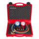 Rothenberger Monteurhilfe-Set 4-WegeII Plus, R22-R407C mit Manometer,Pulse-free, Klasse 1.6, 3 Druckschläuche à 1500m im Kunststoffkoffer
