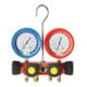 Rothenberger Monteurhilfe-Set 4-WegeII Plus, R22-R407C mit Manometer,Pulse-free, Klasse 1.6, 3 Druckschläuche à 1500m im Kunststoffkoffer