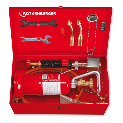 Rothenberger MULTI 300 kit de soudure B, avec régulateur de propane et boîtier métallique