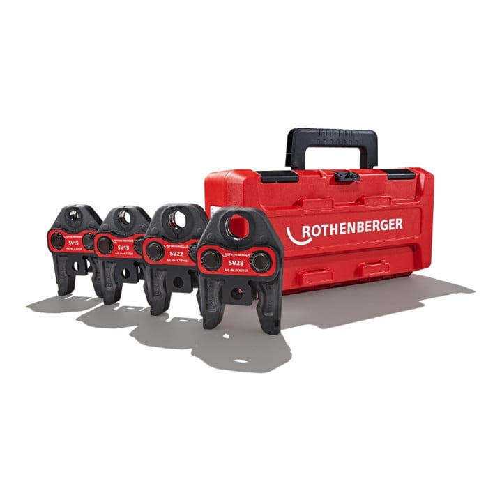 Rothenberger Pers Bekkenset Standaard SV15-18-22-28mm