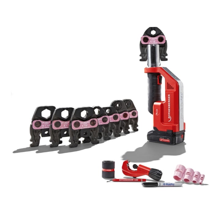 Rothenberger persmachine ROMAX Compact TT Maxipro 1/4"-1.1/8", 1x2Ah, EU