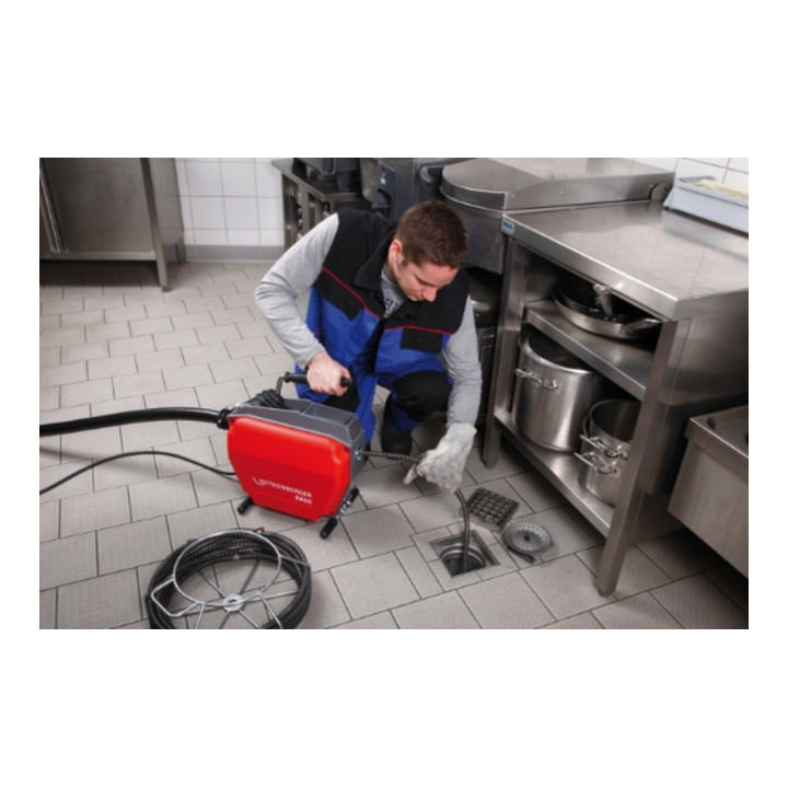 Rothenberger pijpenreinigingsmachine R 600 met spiraal/tandenset