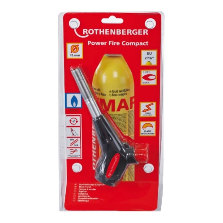 Rothenberger POWER FIRE Compact Set, mit MAPP-Gas, Sprachversion A