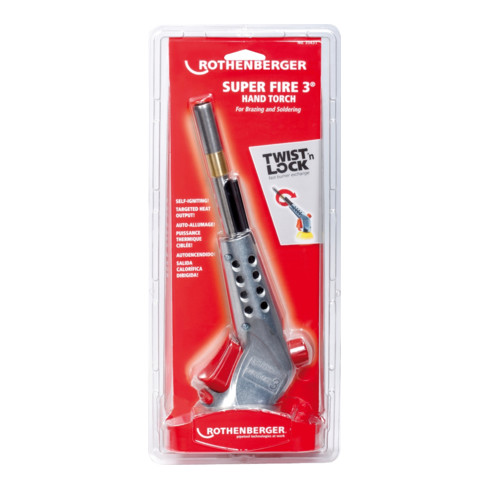 Rothenberger Profi-Lötgerät SUPER FIRE 3 mit Zyklonbrenner, 7/16"-EU