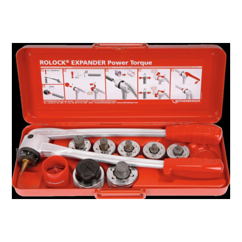 ROTHENBERGER Rocam Expander Power Torq Ue Set, 3/8-1/2