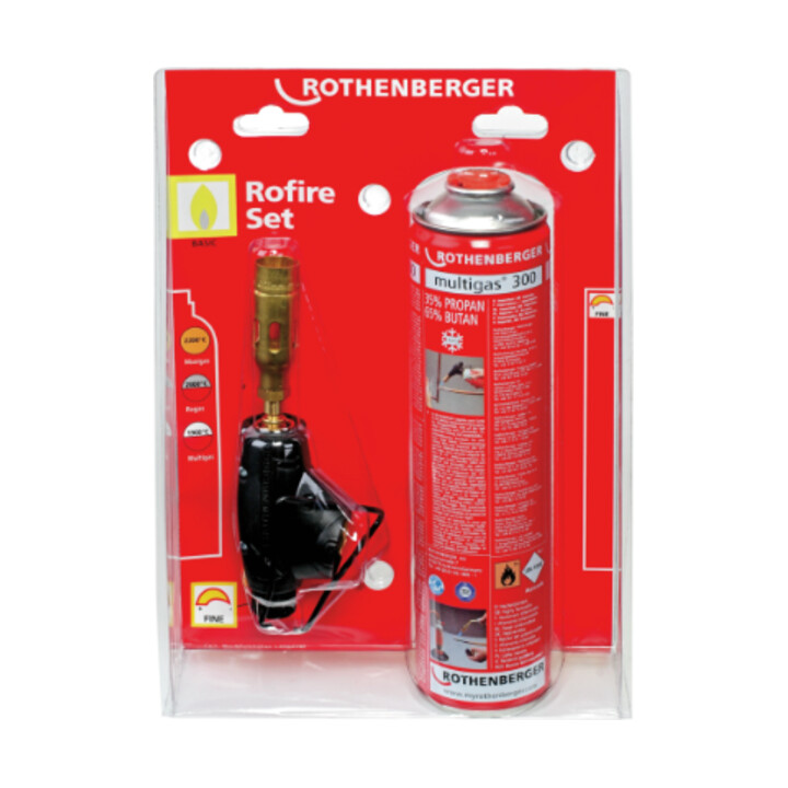 Rothenberger ROFIRE Set avec Multigas 300, 7/16"-EU