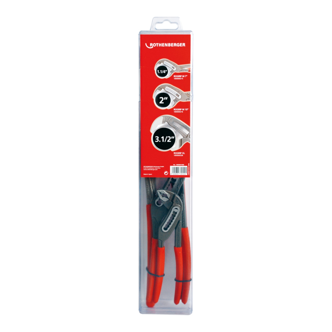 Rothenberger ROGRIP Set M 7" + M 10" + ROGRIP XL