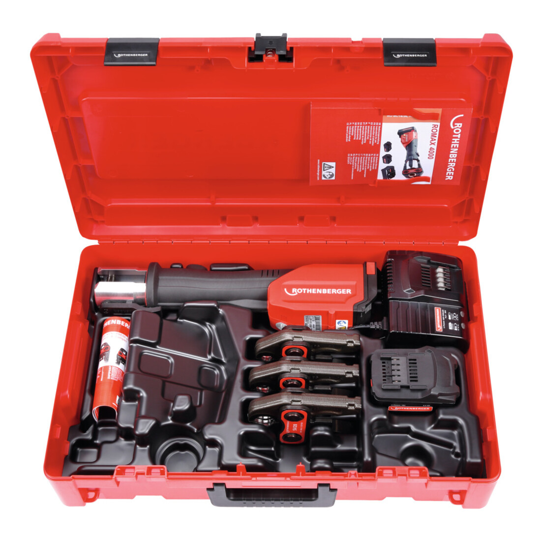 Rothenberger ROMAX 4000 Pressbacken-Set SV15-22-28 mm, 1x4 Ah, EU