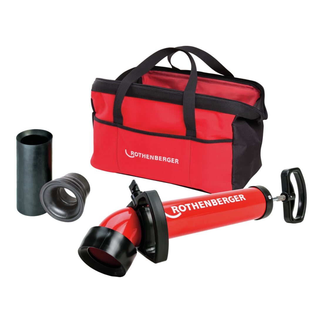 Rothenberger ROPUMPTM SUPER PLUS - Set mit Adapter breit in Werkzeugtasche