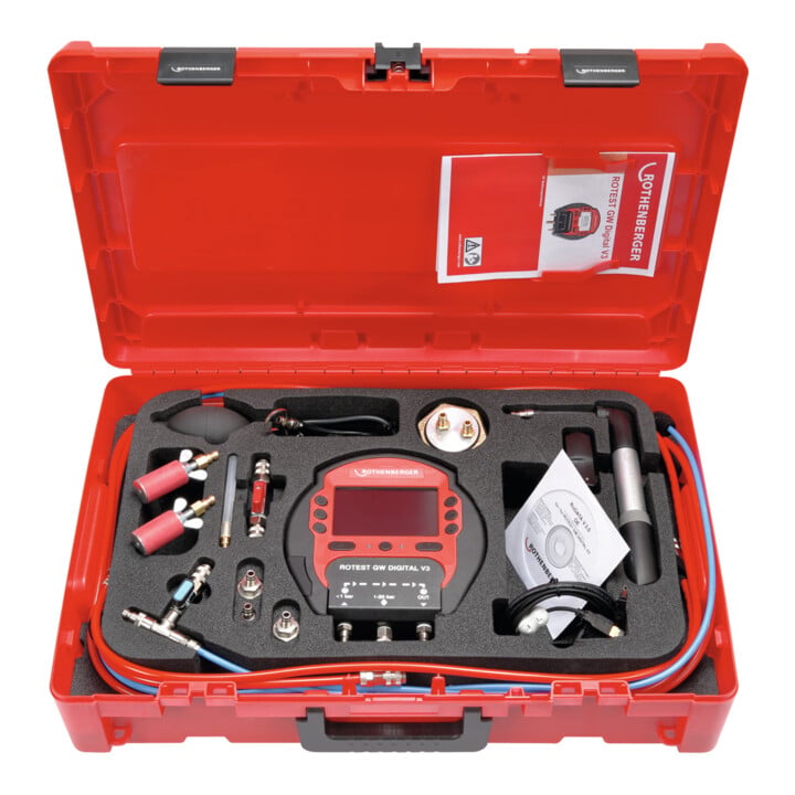 Rothenberger ROTEST GW Digital V3 - Set Gas / Wasser