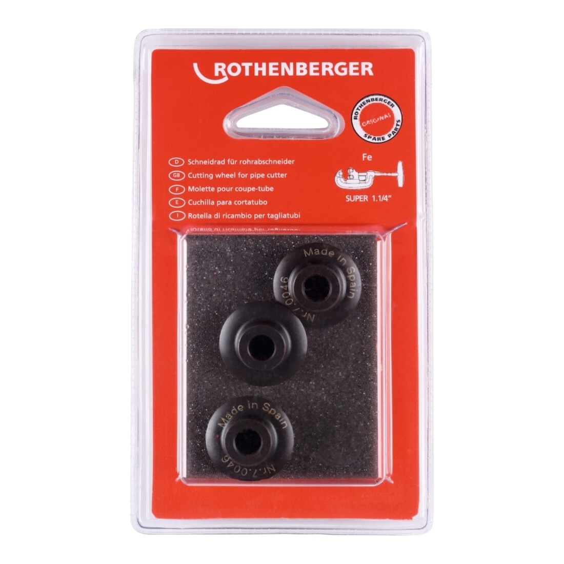 ROTHENBERGER Roue de coupe pour acier 1,1/4" Pack de 3 pièces