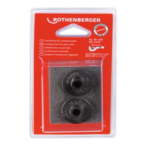 Rothenberger Roue de coupe pour coupe-tube auto Gr.2/3, 2 pcs