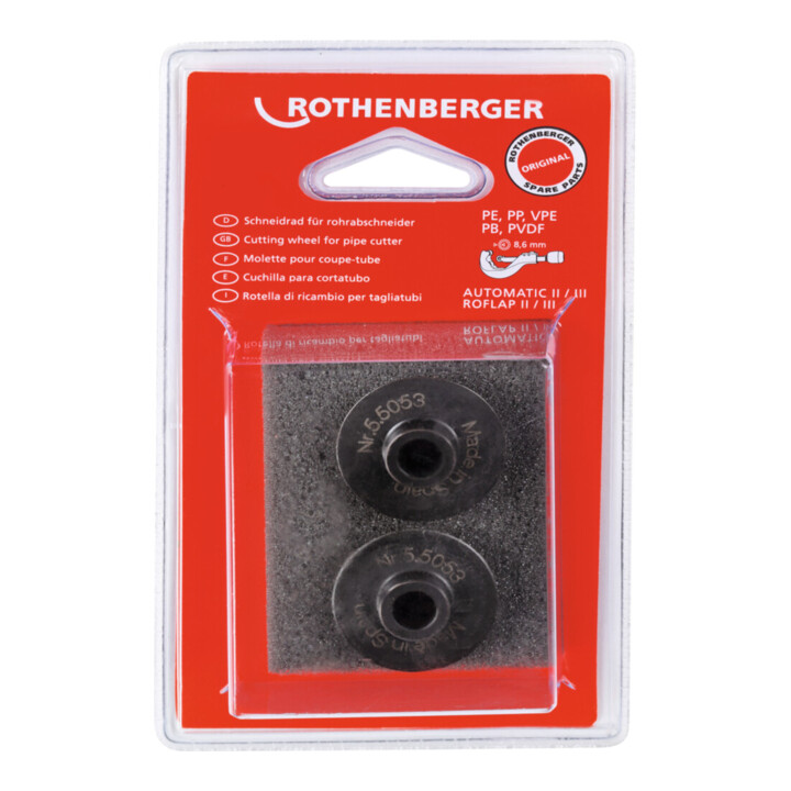 Rothenberger Roue de coupe pour coupe-tube auto Gr.2/3, 2 pcs