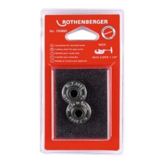 ROTHENBERGER Roue de coupe pour Super 1.1/4", inox, 2 pcs.