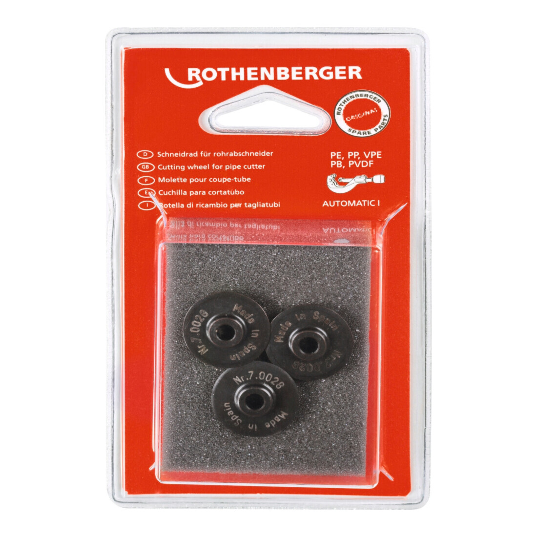 Rothenberger Roue de coupe pour TC 67 PL, 1 pc.