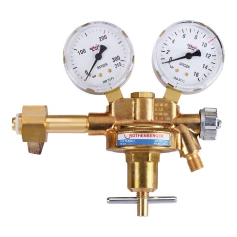 Rothenberger Sauerstoff-Druckminderer mit Manometer, 200 bar