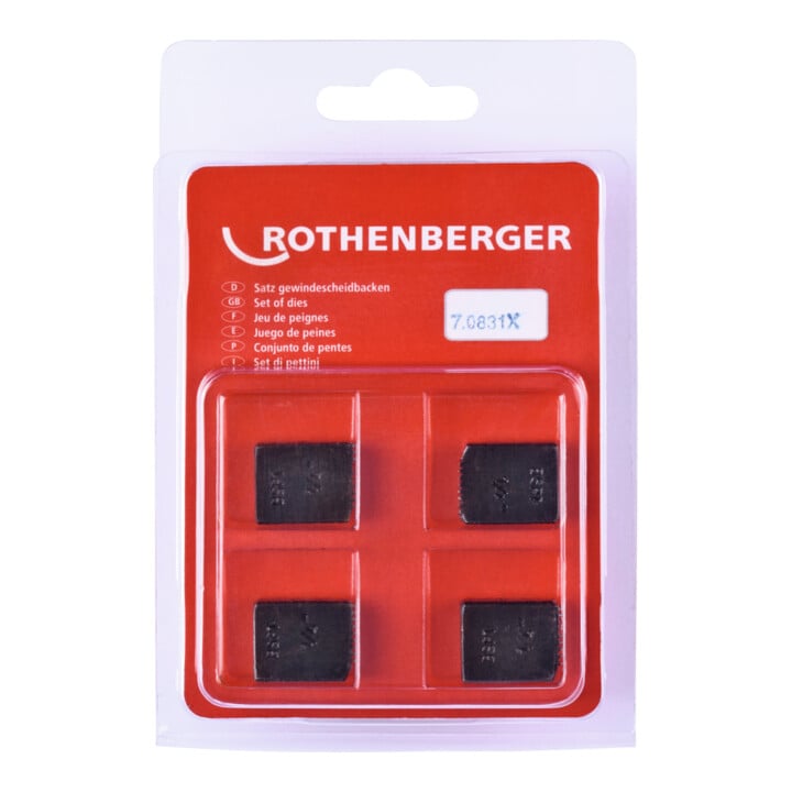 Rothenberger SC Schneidbacken, BSPT R, 1/4", 4 Stück