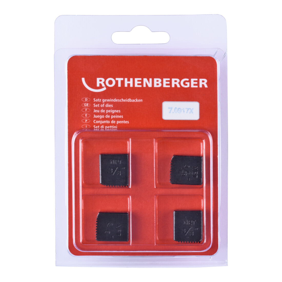 Rothenberger SC Schneidbacken, NPT, 3/8", 4St.