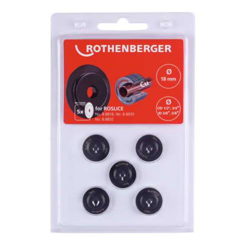 Rothenberger Schneidrad für ROSLICE 18mm, 1/2-3/4", 5 Stück