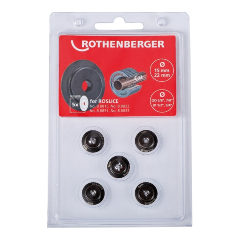 ROTHENBERGER Schneidrad Für Roslice, R Ohrabschneider, 15+22mm