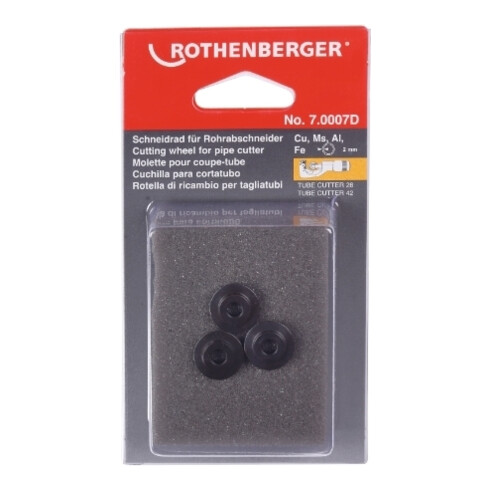ROTHENBERGER Schneidrad Für Rotrac 28/ 42, Cu-Al-Fe, 3St.