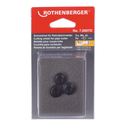 ROTHENBERGER Schneidrad Für Rotrac 28/ 42, Cu-Al-Fe, 3St.