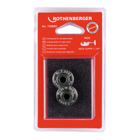 Rothenberger Schneidrad für SUPER 1.1/4", Inox, 2 Stück