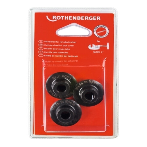 Rothenberger Schneidrad für Stahlrohr hochlegierten, gehärteten Stahl Blister á 3 St.