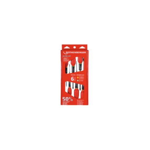 Rothenberger Schraubendr.-Set EUROLINE,2xPZ,4xSchlitz