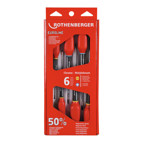 Rothenberger Schraubendreher-Set EUROLINE, PH& Schlitz