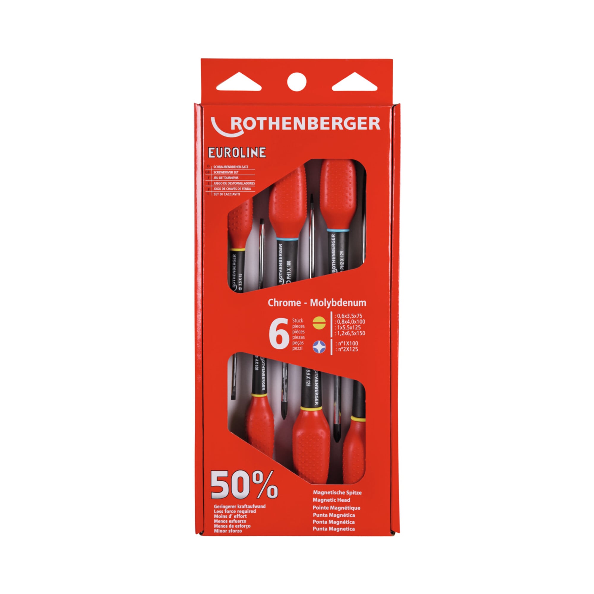 Rothenberger Schraubendreher-Set EUROLINE, PH& Schlitz