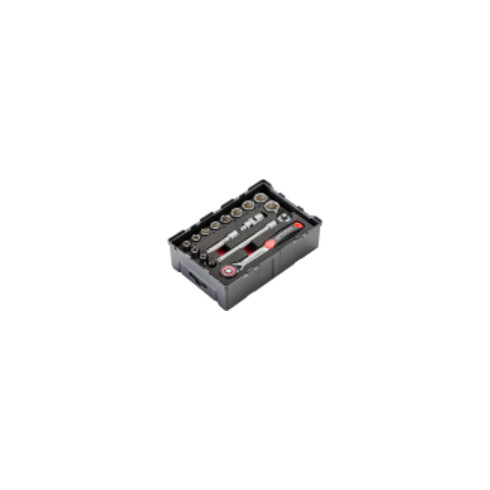Rothenberger Set de clés à douille 6 pans 17 pcs 1/4"