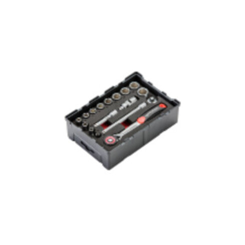 Rothenberger Set de clés à douille 6 pans 17 pcs 1/4"