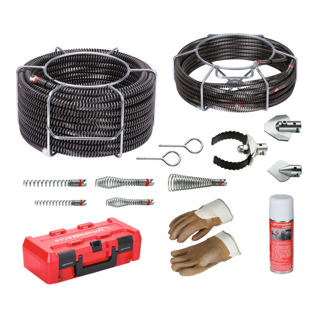 Rothenberger Set utensili/spirali standard 16-22mm, 16pz.