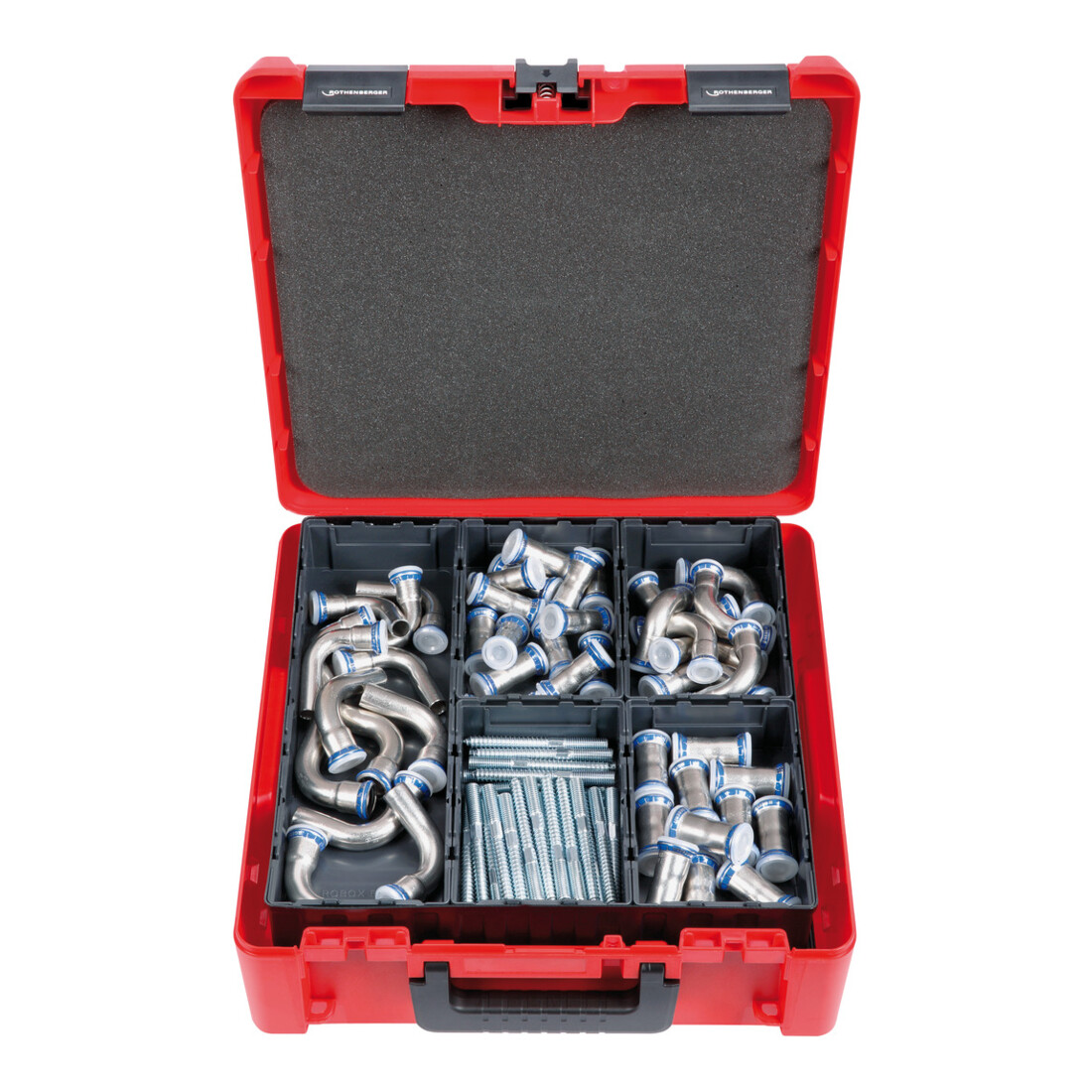 Rothenberger Sistema per valigetta ROCASE 4414 con 2 vassoi e 12 ROBOX
