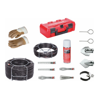 Rothenberger spiraal/gereedschap set 16-delig met standaard spiralen 16-22mm
