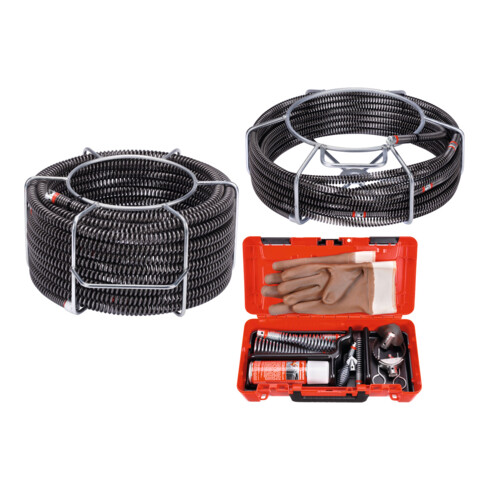 Rothenberger spiraal/gereedschap set 16-delig met standaard spiralen 16-22mm