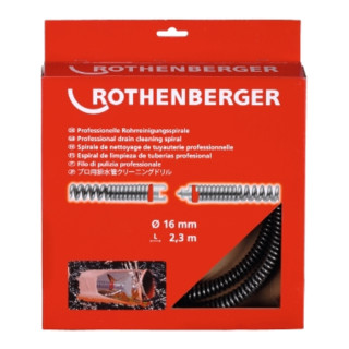 Rothenberger Rohrreinigungsspirale SMK 16 mm x 2,3 m