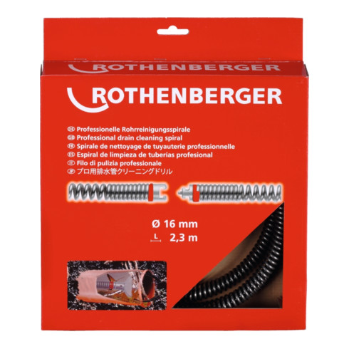Rothenberger Spiralen SMK Länge 4,5 m D.22 mm Draht-D. 4,5 mm