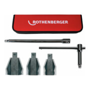 Rothenberger Standhahnmuttern-Set,SW32-47,Griff+Verl.