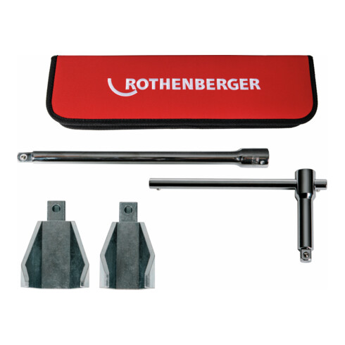 Rothenberger Standhahnmuttern-Set,SW36+47,Griff+Verl.