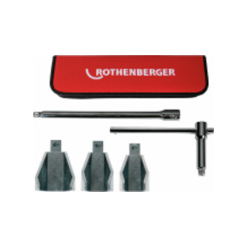 Rothenberger Standhahnmuttern-Set,SW32-47,Griff+Verl.