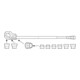 Rothenberger SUPER CUT Set, BSPT R, 1/2-1" dans une mallette