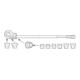 Rothenberger SUPER CUT-Set, BSPT R, 1-2" dans valise