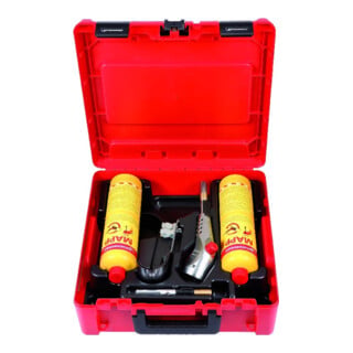 Rothenberger SUPER FIRE 3 HOT BOX, 7/16"-EU, Sprachversion A, neues MAPP Gas