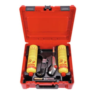 Rothenberger SUPER FIRE 3 HOT BOX, 7/16"-EU, Sprachversion A, neues MAPP Gas
