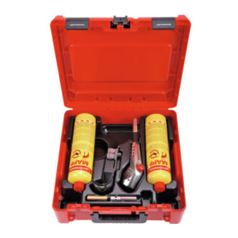 Rothenberger SUPER FIRE 3 HOT BOX, 7/16"-EU, Sprachversion A, neues MAPP Gas